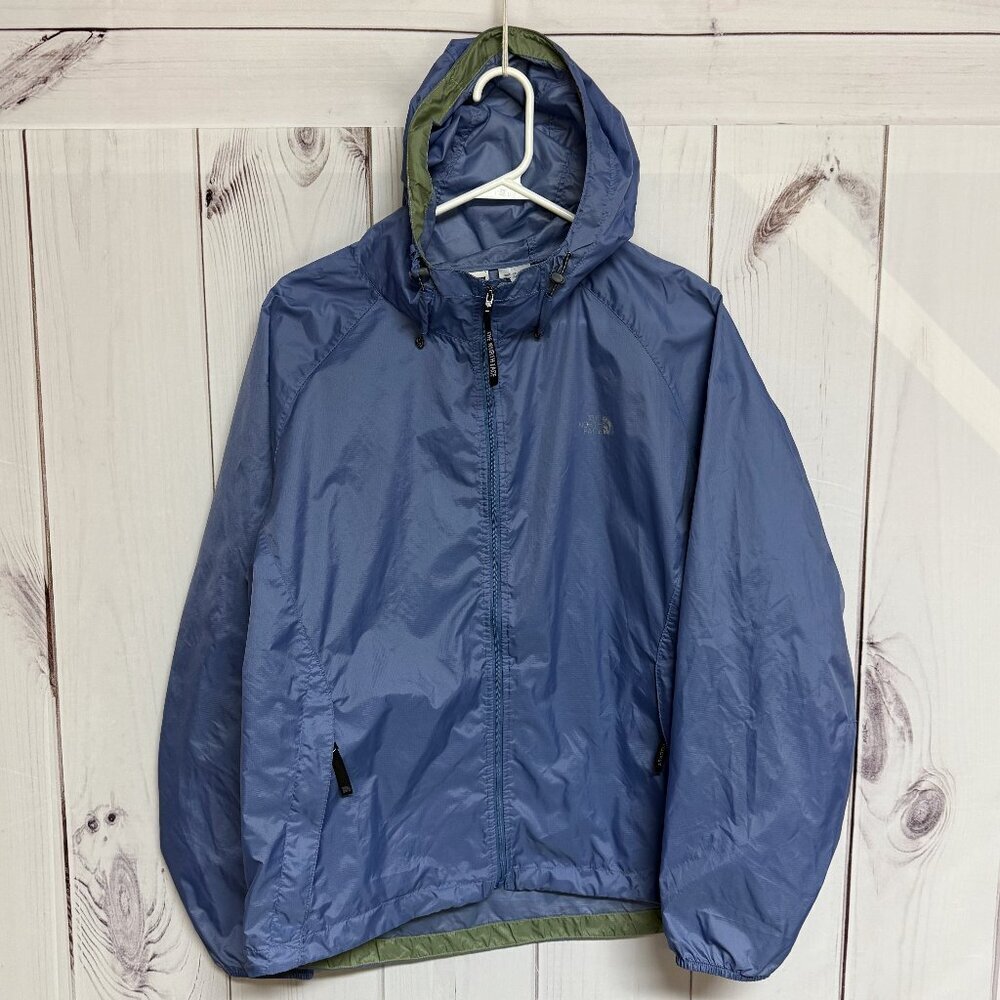 The‎ North Face Flyweight Jacket Women’s L Blue Stow Windbreaker GUC